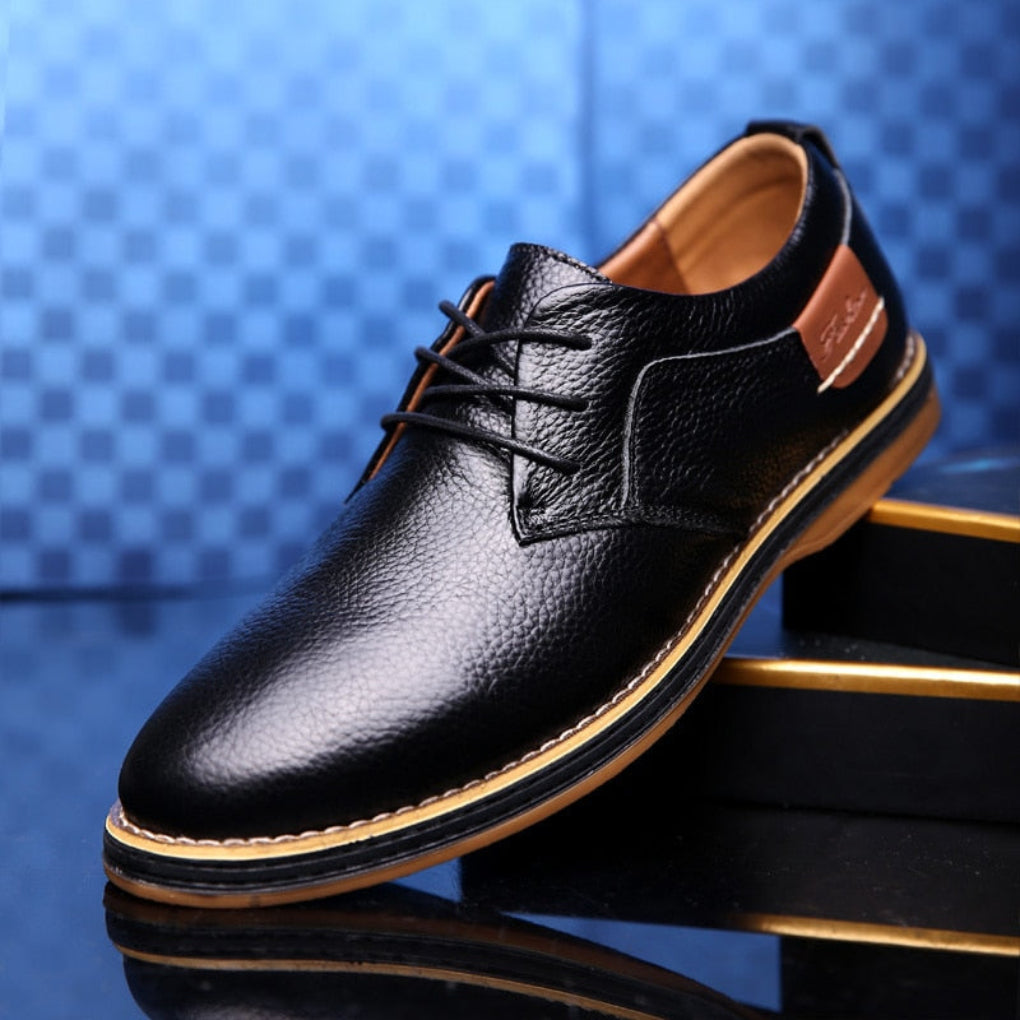 Wysokiej Jakości Męskie Skórzane Buty Oxford | Klasyczne i Stylowe