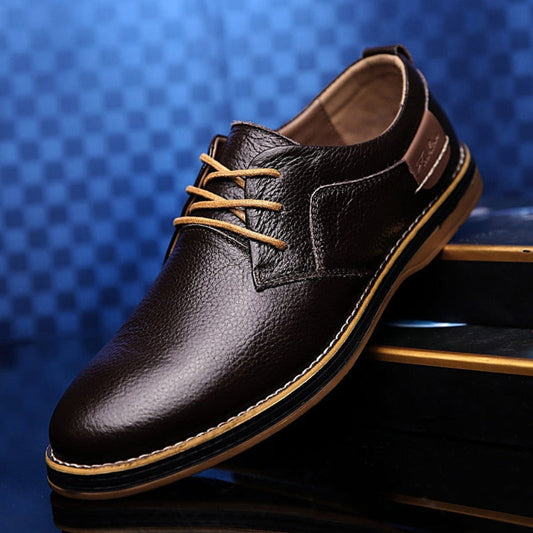 Wysokiej Jakości Męskie Skórzane Buty Oxford | Klasyczne i Stylowe