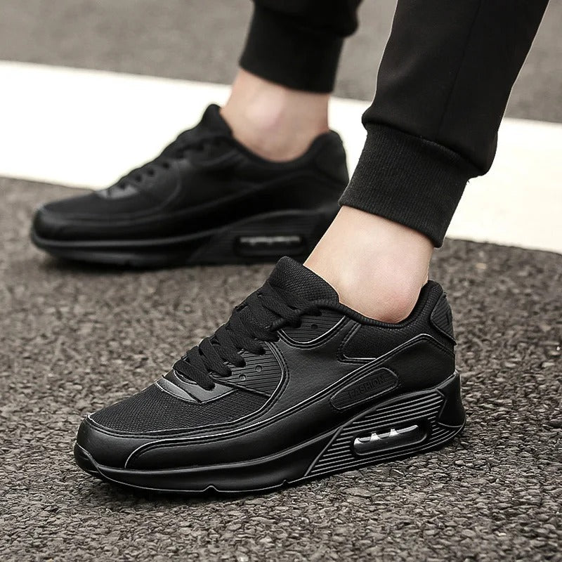 Białe Skórzane Sneakersy Męskie z Wysoką Podeszwą | Nowoczesny Styl Miejski